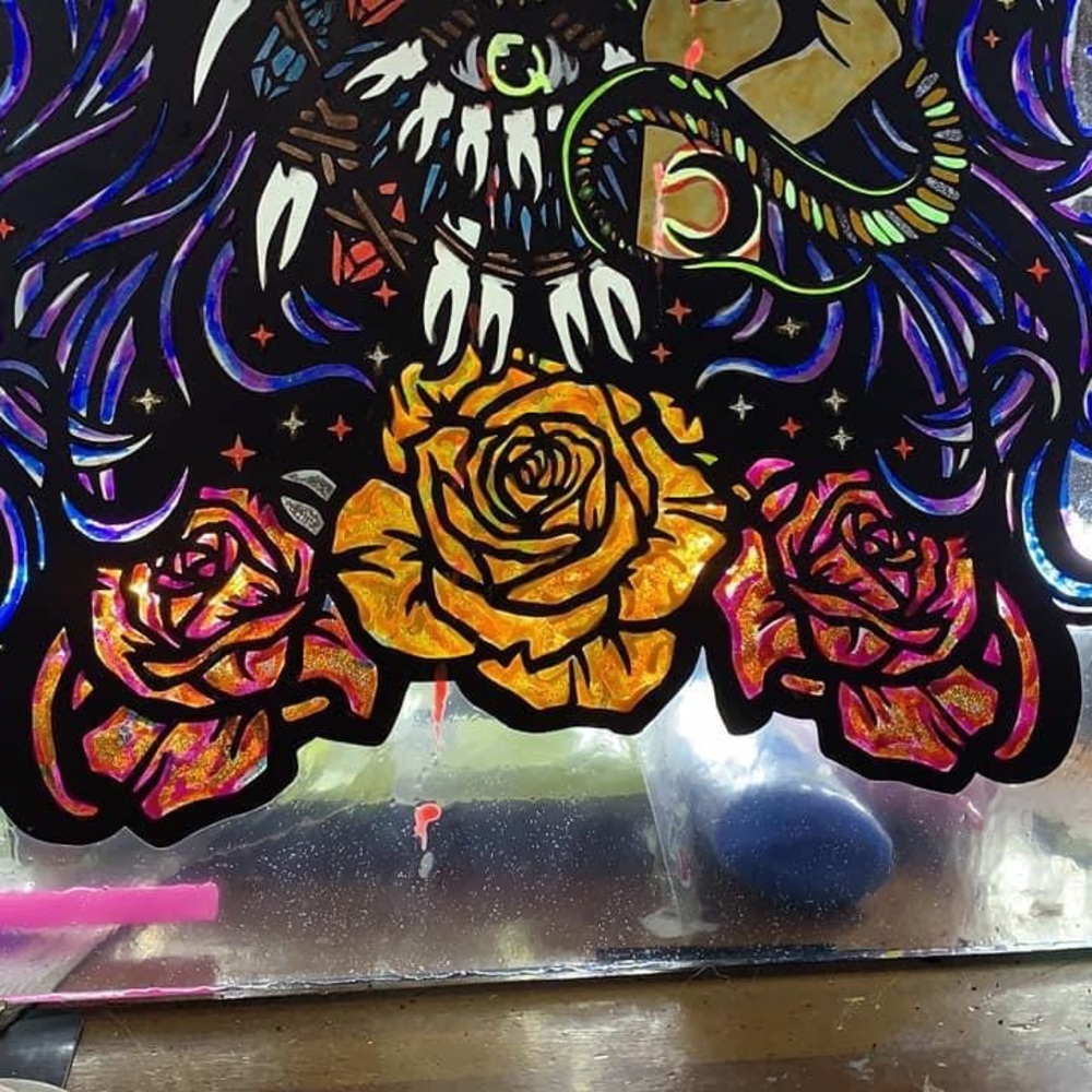 Hand painted by me with hook